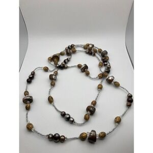 Boho Beaded Necklace Long Strand Costume Jewelry‎ Fashion Accessory